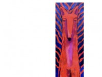 EL GRAN CAN   2018 acrÃ­lico / lienzo   240 x44 x 7 cm 